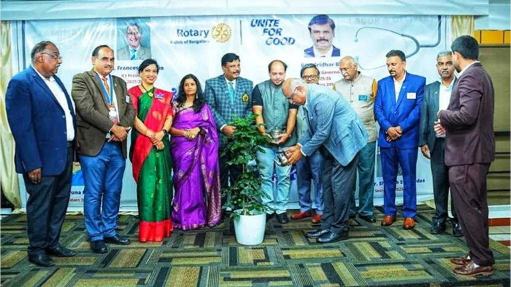 Rotary E-Club of Bangalore installation ceremony