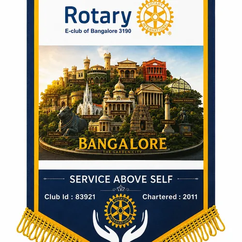 Rotary E-Club of Bangalore banner