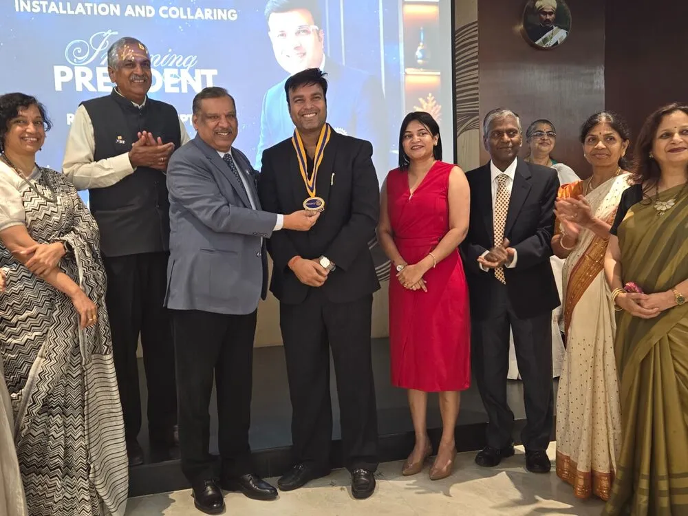 Collaring of President Rtn. Ashish Gupta (2026–27)